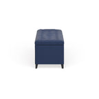 Panca contenitore imbottita con piano trapuntato Madison Park Sasha