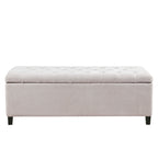 Panca contenitore imbottita con piano trapuntato Madison Park Sasha