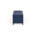 Panca contenitore imbottita con piano trapuntato Madison Park Sasha
