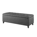 Panca contenitore imbottita con piano trapuntato Madison Park Sasha