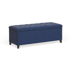 Panca contenitore imbottita con piano trapuntato Madison Park Sasha