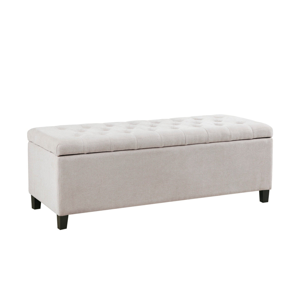 Panca contenitore imbottita con piano trapuntato Madison Park Sasha