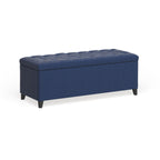 Panca contenitore imbottita con piano trapuntato Madison Park Sasha