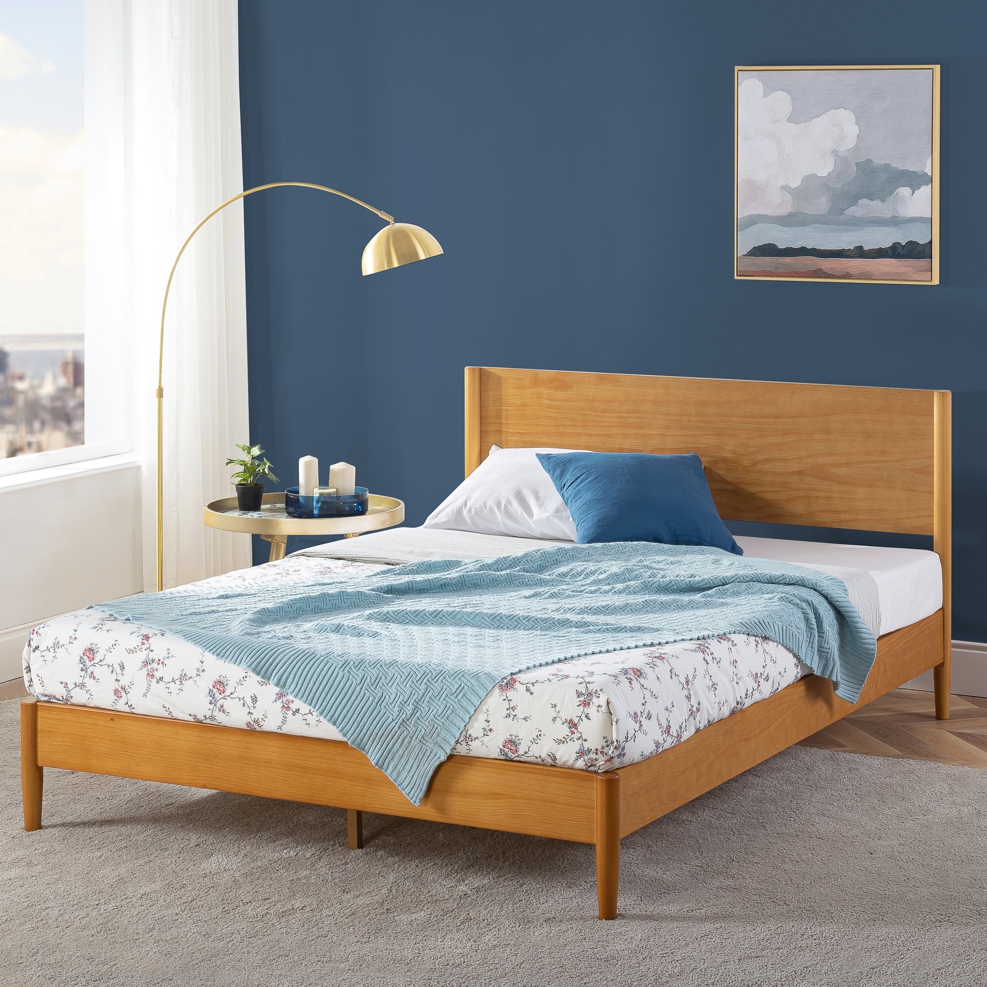 Priage di ZINUS Struttura per letto in legno di metà secolo