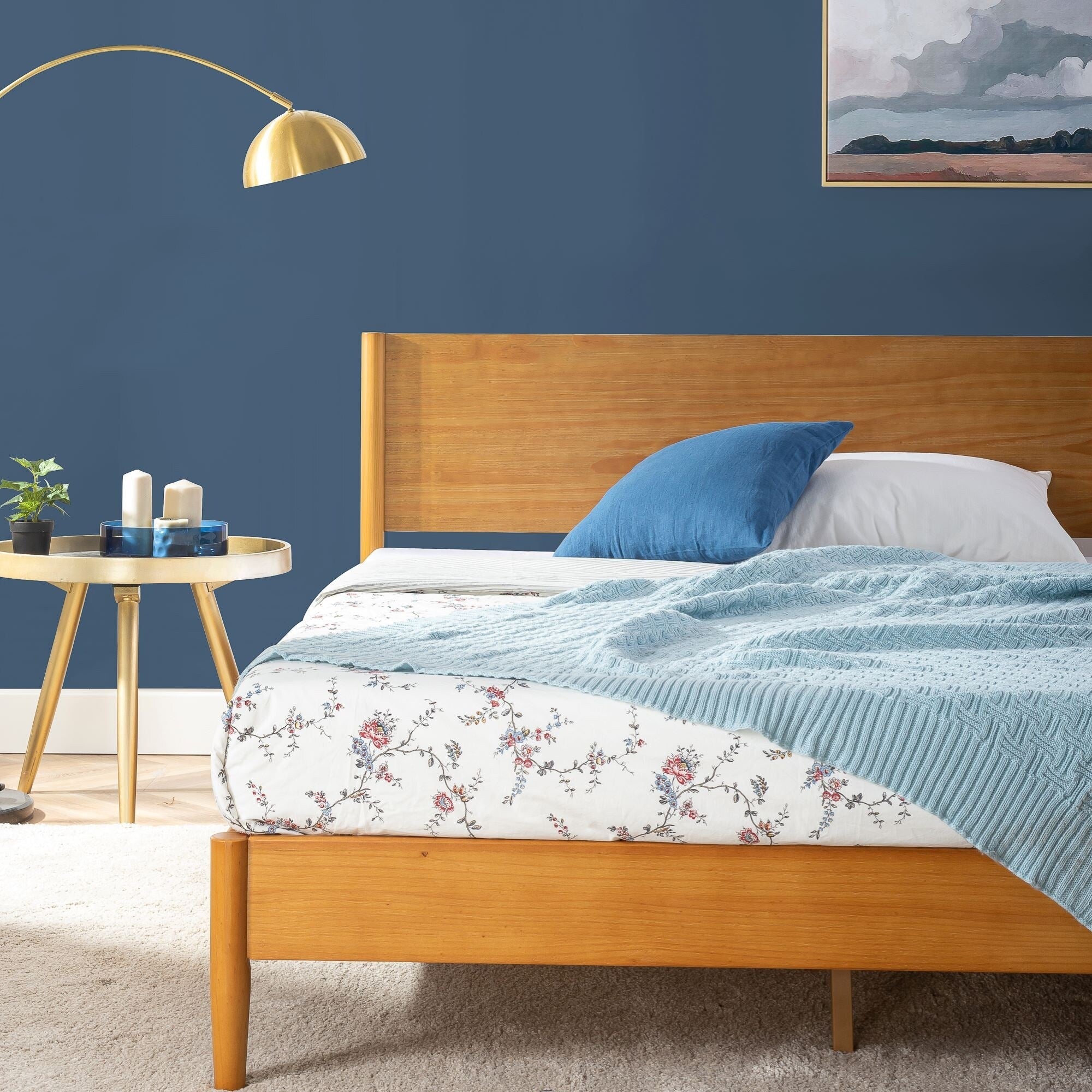 Priage di ZINUS Struttura per letto in legno di metà secolo