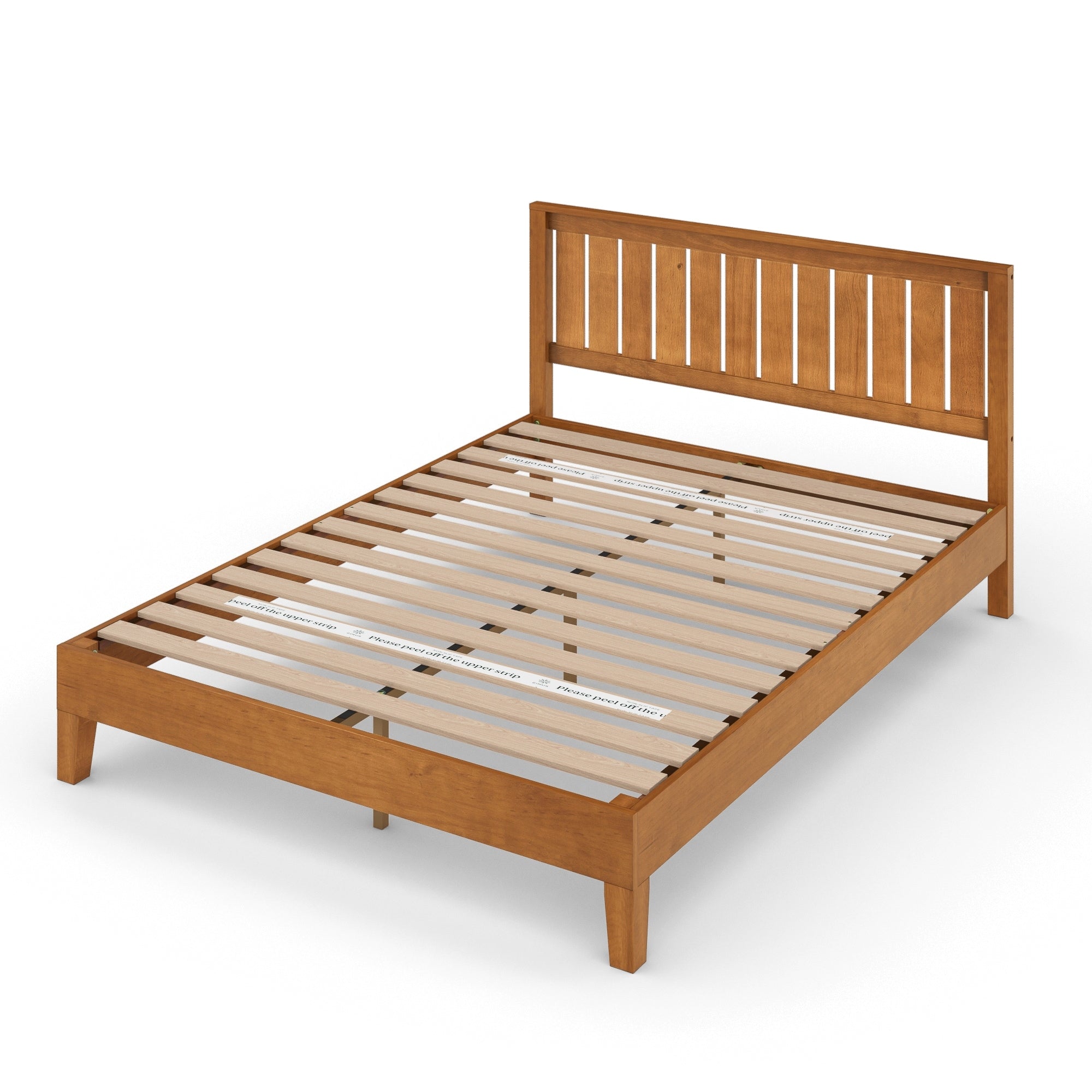 Priage di ZINUS Struttura letto con piattaforma in legno di pino rustico Deluxe