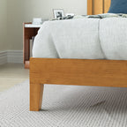 Priage di ZINUS Struttura letto con piattaforma in legno di pino rustico Deluxe