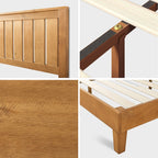 Priage di ZINUS Struttura letto con piattaforma in legno di pino rustico Deluxe