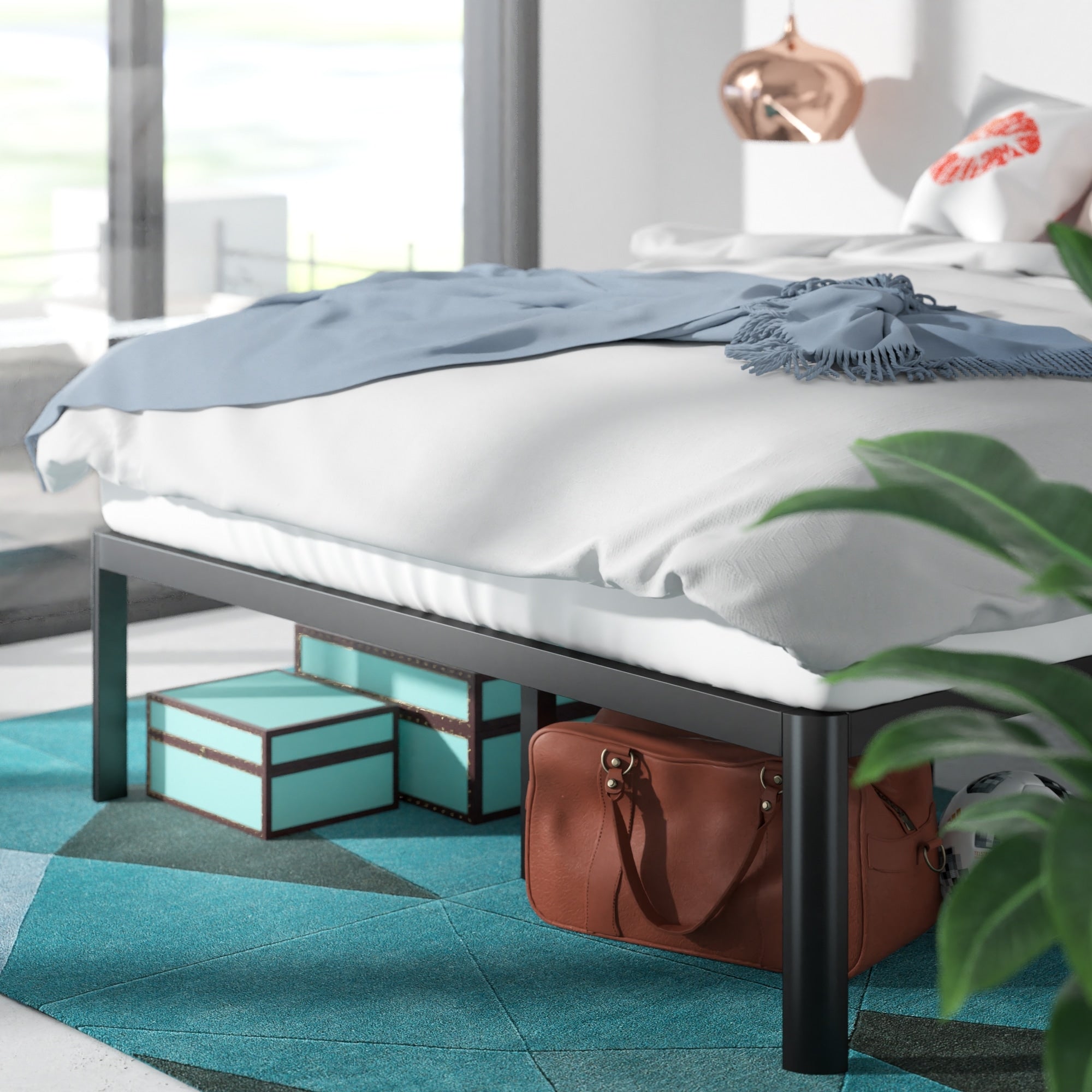 Priage di Zinus Letto con piattaforma in metallo da 16 pollici