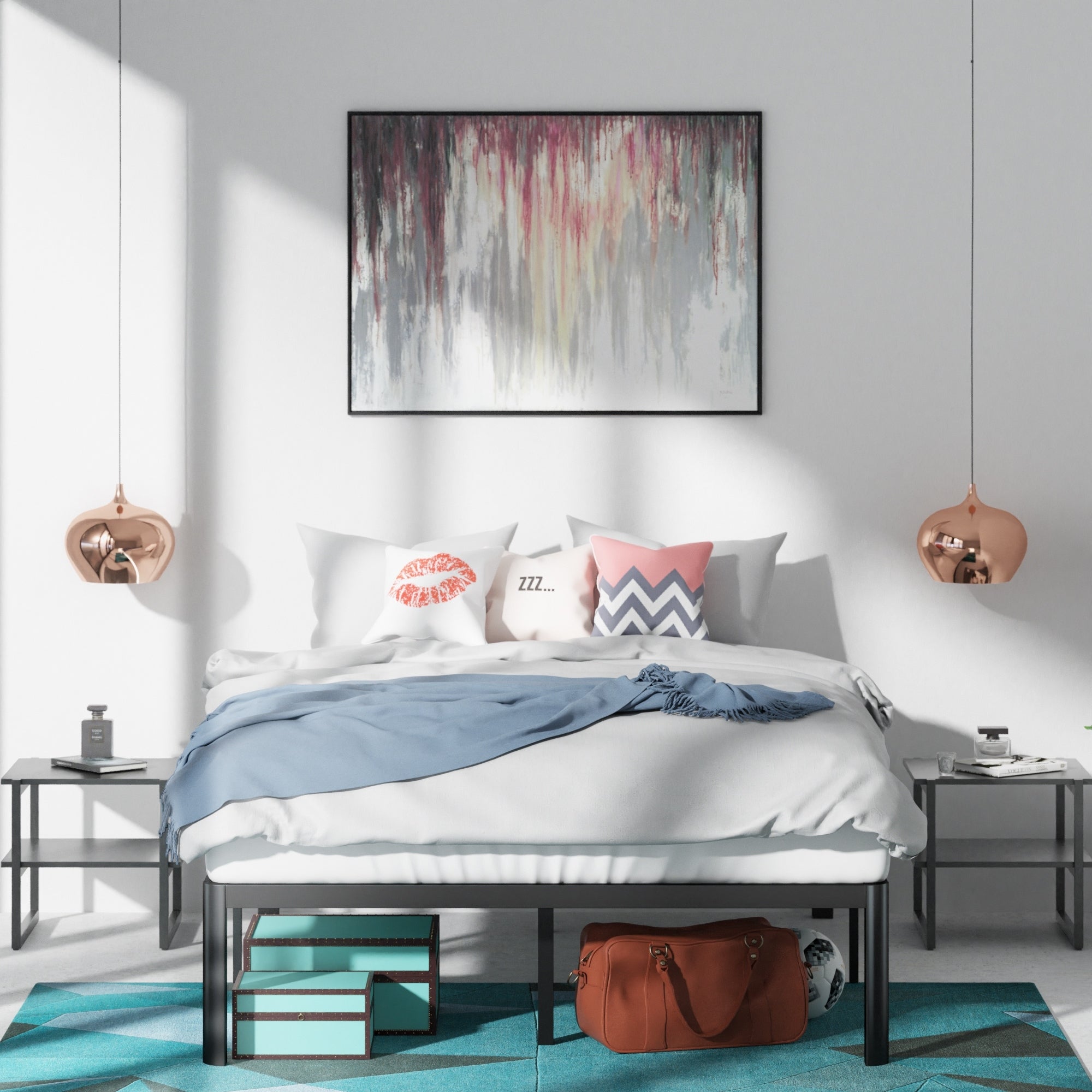 Priage di Zinus Letto con piattaforma in metallo da 16 pollici