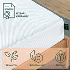 Materasso in memory foam al tè verde Priage by Zinus da 8 pollici