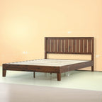 Letto a piattaforma in legno massello Priage by Zinus Antique Espresso