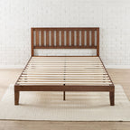 Letto a piattaforma in legno massello Priage by Zinus Antique Espresso