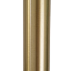 Lampada da terra ad arco regolabile in acciaio Q-Max 81 con paralume extra large e base in marmo