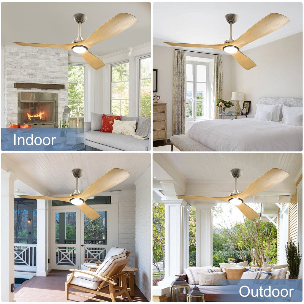 Ventilatore da soffitto con luci a filo e telecomando