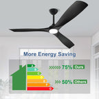 Ventilatore da soffitto con luci a filo e telecomando
