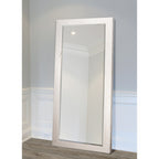 Specchio a figura intera in legno di fienile - Bianco anticato - 62X27