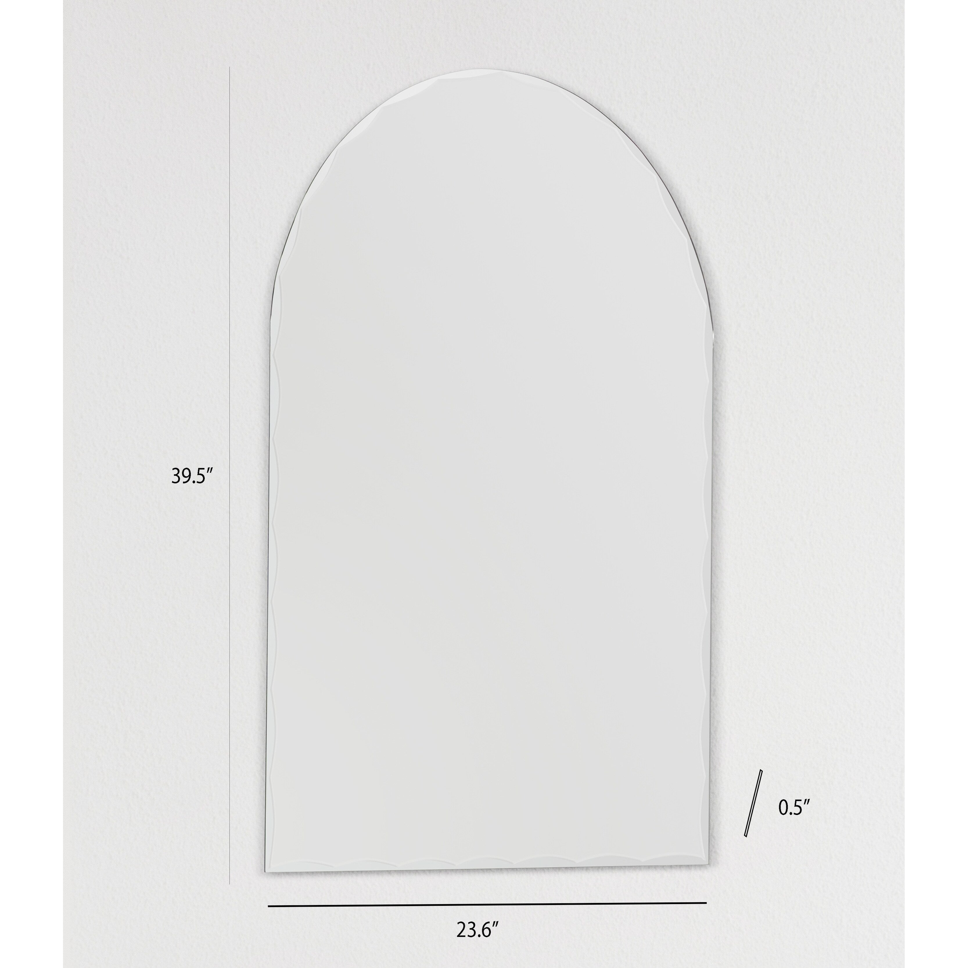 Specchio da bagno moderno senza cornice Rita Arch
