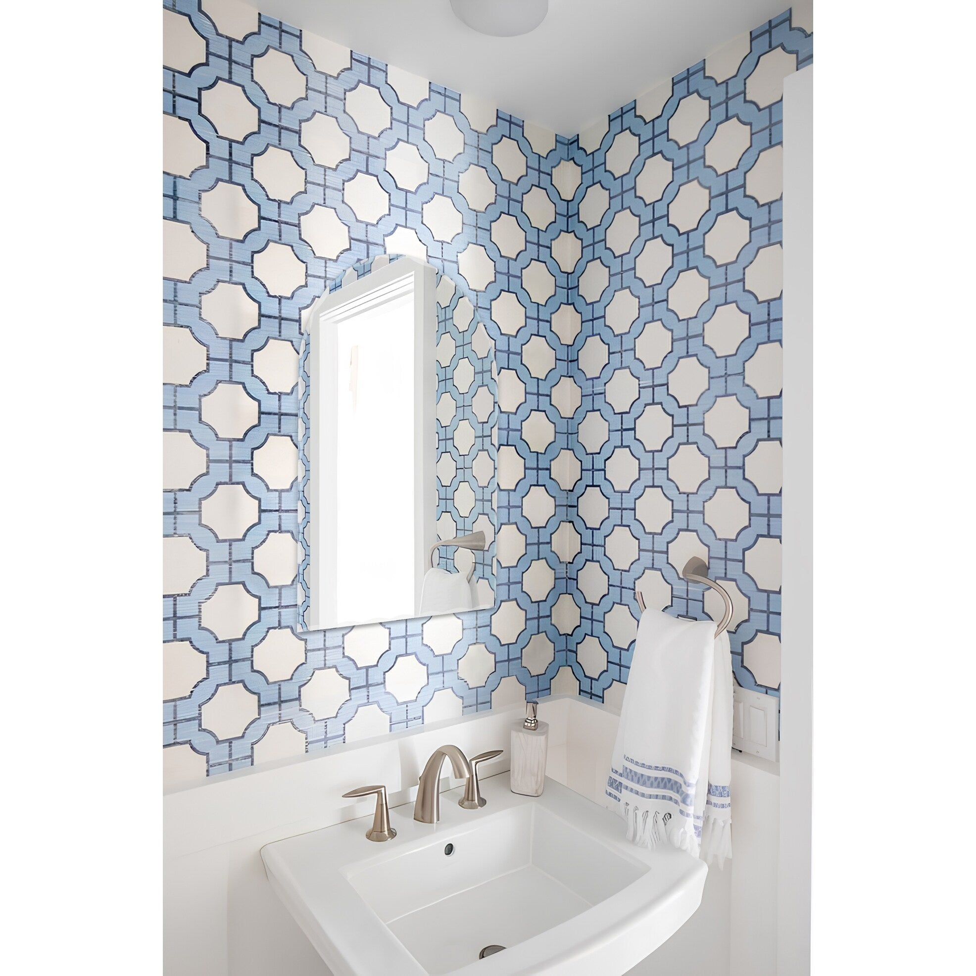 Specchio da bagno moderno senza cornice Rita Arch