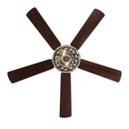 Ventilatore da soffitto a LED River of Goods Olivia da 52 pollici con finitura bronzo strofinato a olio/cristallo - 52L x 52W x 18,25H - 52L x 52W x 18,25H