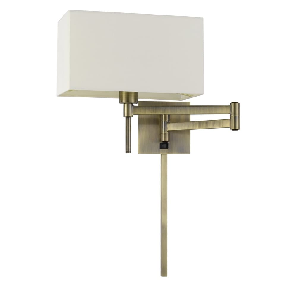 Lampada da lettura con braccio girevole Robson Wall - Ottone anticato