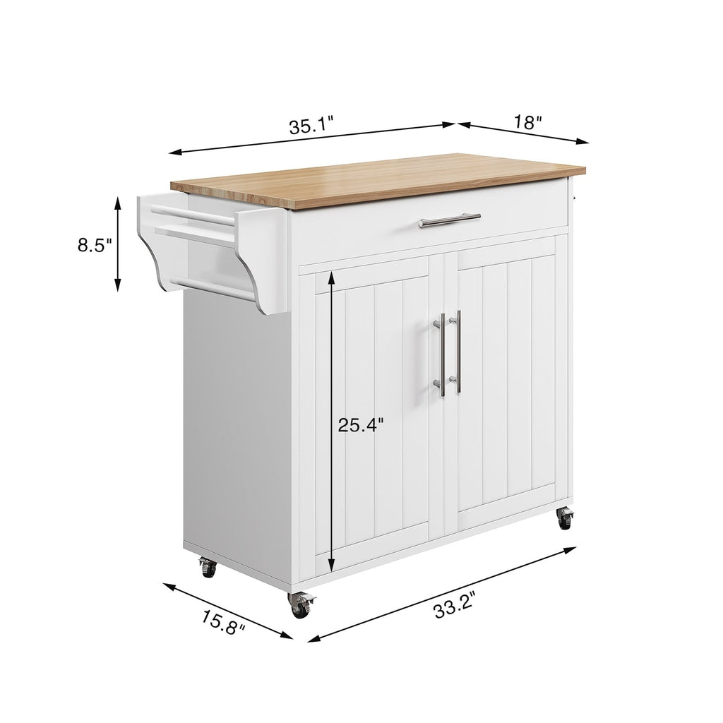 Isola da cucina mobile con mobile contenitore