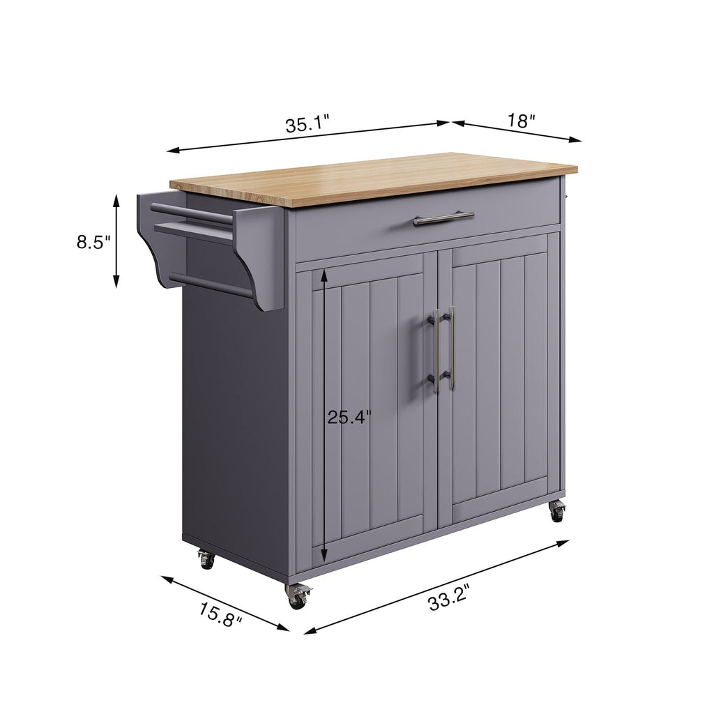 Isola da cucina mobile con mobile contenitore