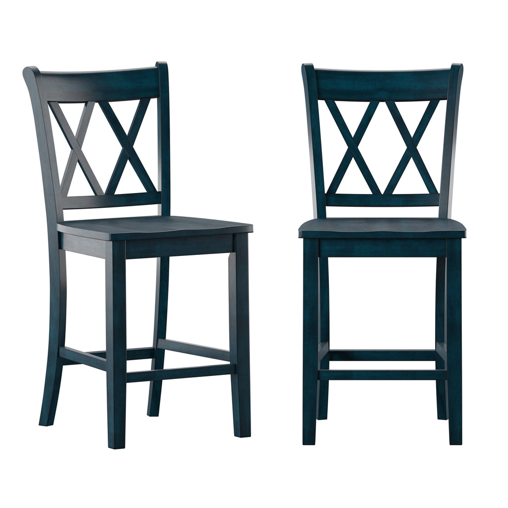Sedie da bar Ronda Double X-Back (set da 2)
