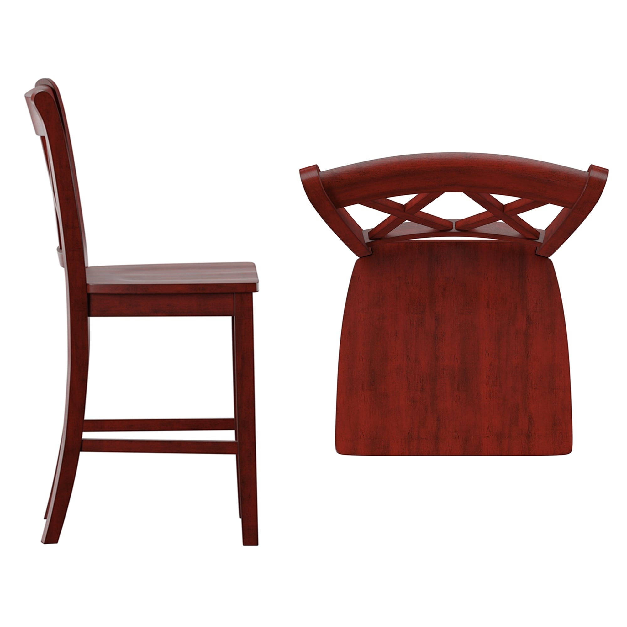 Sedie da bar Ronda Double X-Back (set da 2)