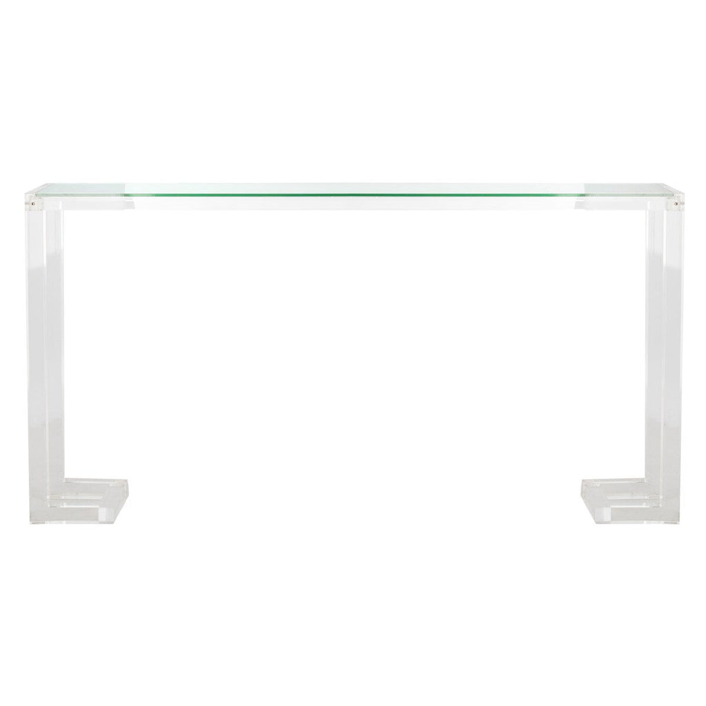 Tavolo consolle in acrilico SAFAVIEH Couture Camryn - Trasparente - 60 L x 10 P x 30 A - 52 L x 10 P x 30 A