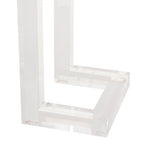 Tavolo consolle in acrilico SAFAVIEH Couture Camryn - Trasparente - 60 L x 10 P x 30 A - 52 L x 10 P x 30 A