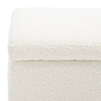 Panca portaoggetti SAFAVIEH Couture Sunneva Boucle - 61 pollici di larghezza x 20 pollici di profondità x 19 pollici di altezza - 61 pollici di larghezza x 20 pollici di profondità x 19 pollici di altezza