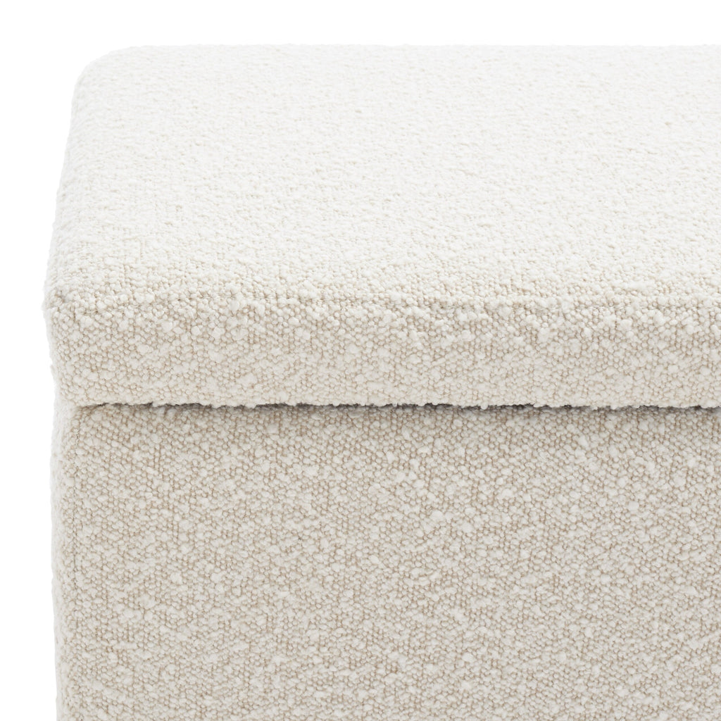 Panca portaoggetti SAFAVIEH Couture Sunneva Boucle - 61 pollici di larghezza x 20 pollici di profondità x 19 pollici di altezza - 61 pollici di larghezza x 20 pollici di profondità x 19 pollici di altezza