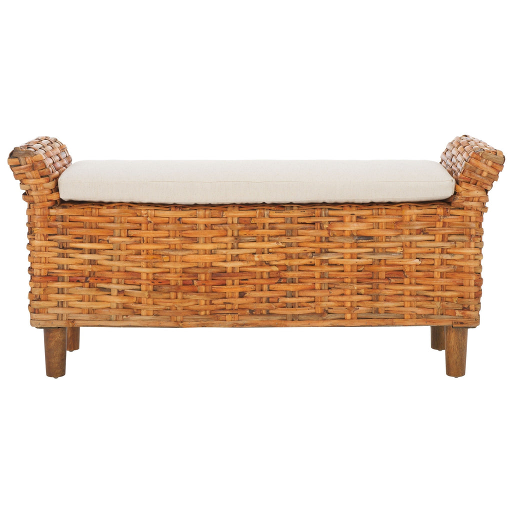 Panca SAFAVIEH Danna Brown - 43,9 x 14,8 x 21,1 - 44L x 15P x 21A