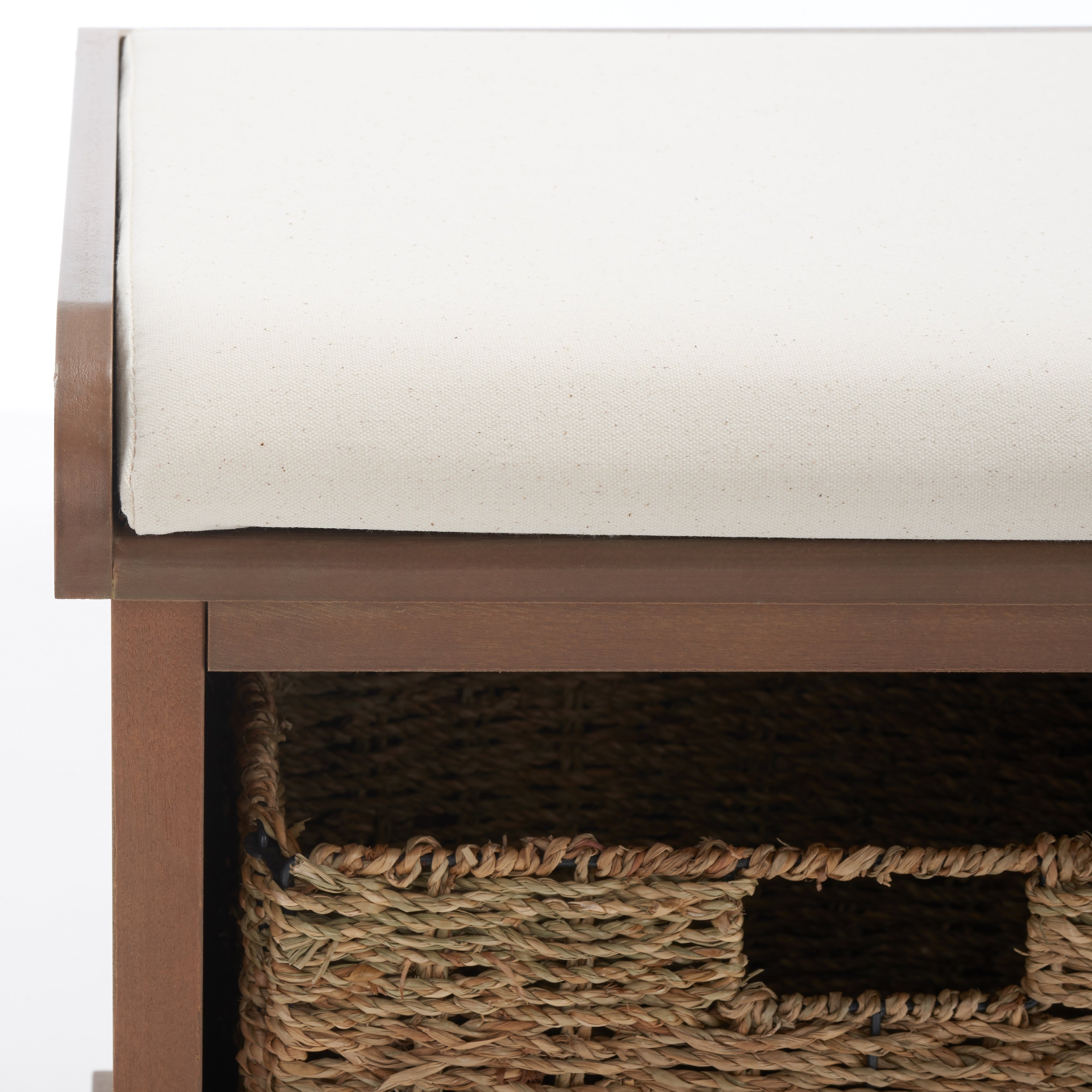 Panca contenitore SAFAVIEH Eola grigio/bianco - 47 x 16,1 x 19,9 - 47Lx16Px20A