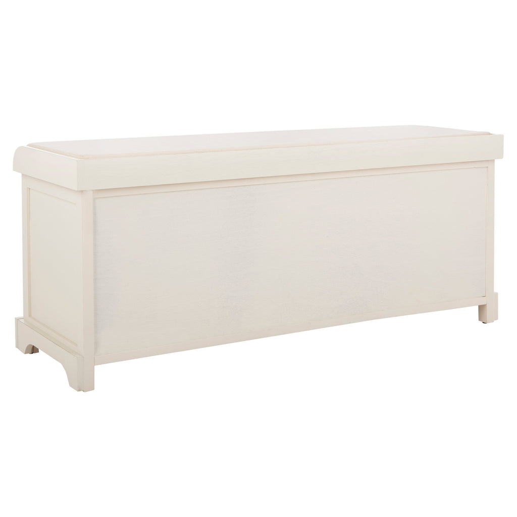 Panca contenitore SAFAVIEH Eola grigio/bianco - 47 x 16,1 x 19,9 - 47Lx16Px20A