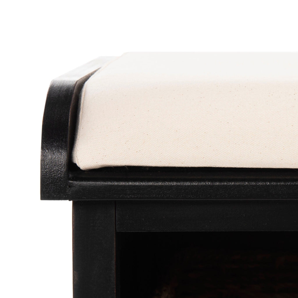 Panca contenitore SAFAVIEH Eola grigio/bianco - 47 x 16,1 x 19,9 - 47Lx16Px20A