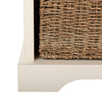 Panca contenitore SAFAVIEH Eola grigio/bianco - 47 x 16,1 x 19,9 - 47Lx16Px20A