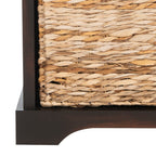 Panca portaoggetti intrecciata Euphemia marrone SAFAVIEH - 33,5 x 16,1 x 19,9 - 34Lx16Px20A