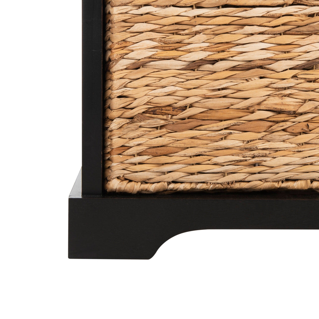 Panca portaoggetti intrecciata Euphemia marrone SAFAVIEH - 33,5 x 16,1 x 19,9 - 34Lx16Px20A