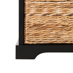 Panca portaoggetti intrecciata Euphemia marrone SAFAVIEH - 33,5 x 16,1 x 19,9 - 34Lx16Px20A