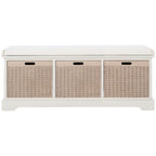SAFAVIEH Fiorello panca portaoggetti a 3 cassetti con cuscino - 47,3 L x 15 P x 19 A - 47 L x 15 P x 19 A