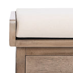 SAFAVIEH Fiorello panca portaoggetti a 3 cassetti con cuscino - 47,3 L x 15 P x 19 A - 47 L x 15 P x 19 A