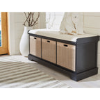 SAFAVIEH Fiorello panca portaoggetti a 3 cassetti con cuscino - 47,3 L x 15 P x 19 A - 47 L x 15 P x 19 A