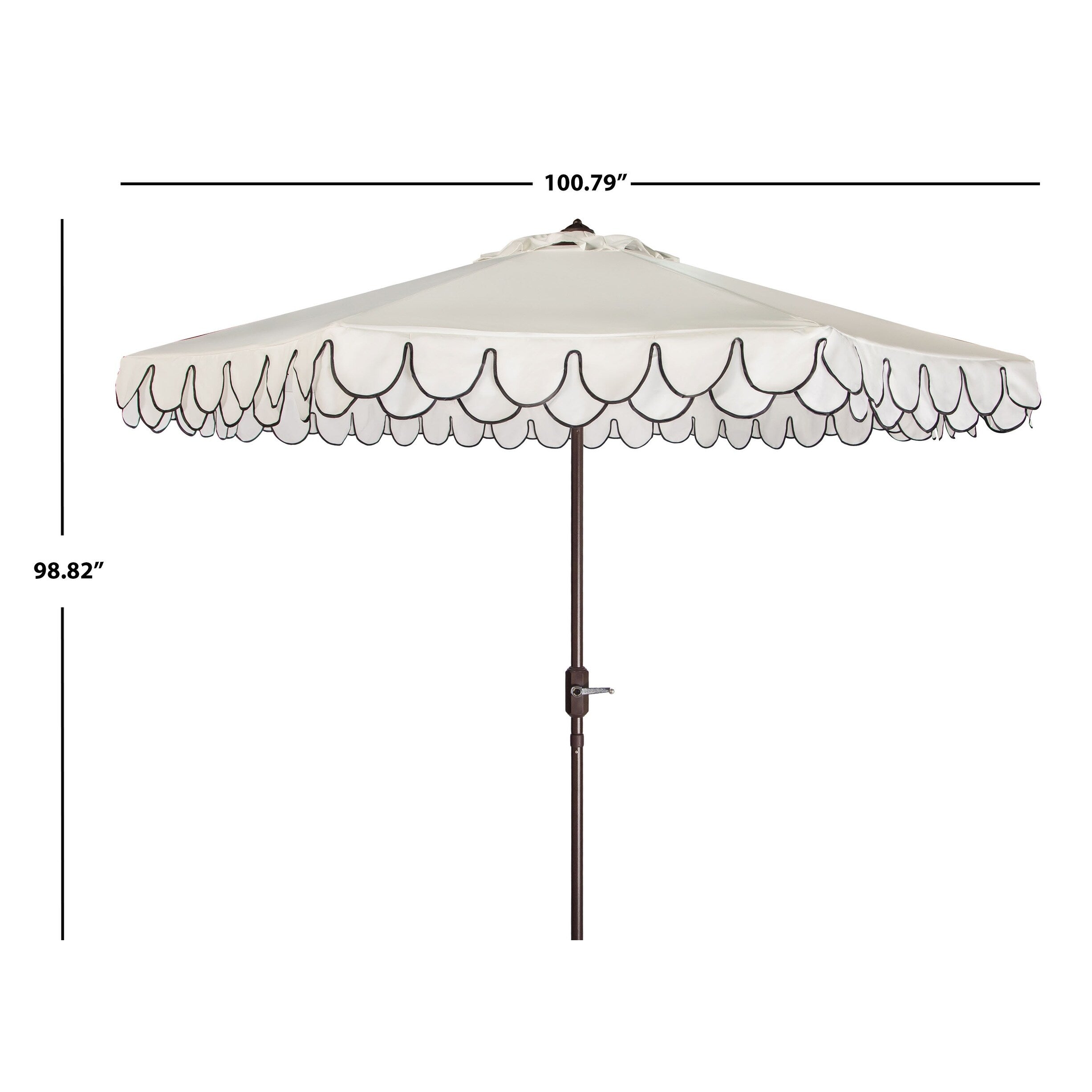 SAFAVIEH Gebbine Elegante ombrello da 9 piedi