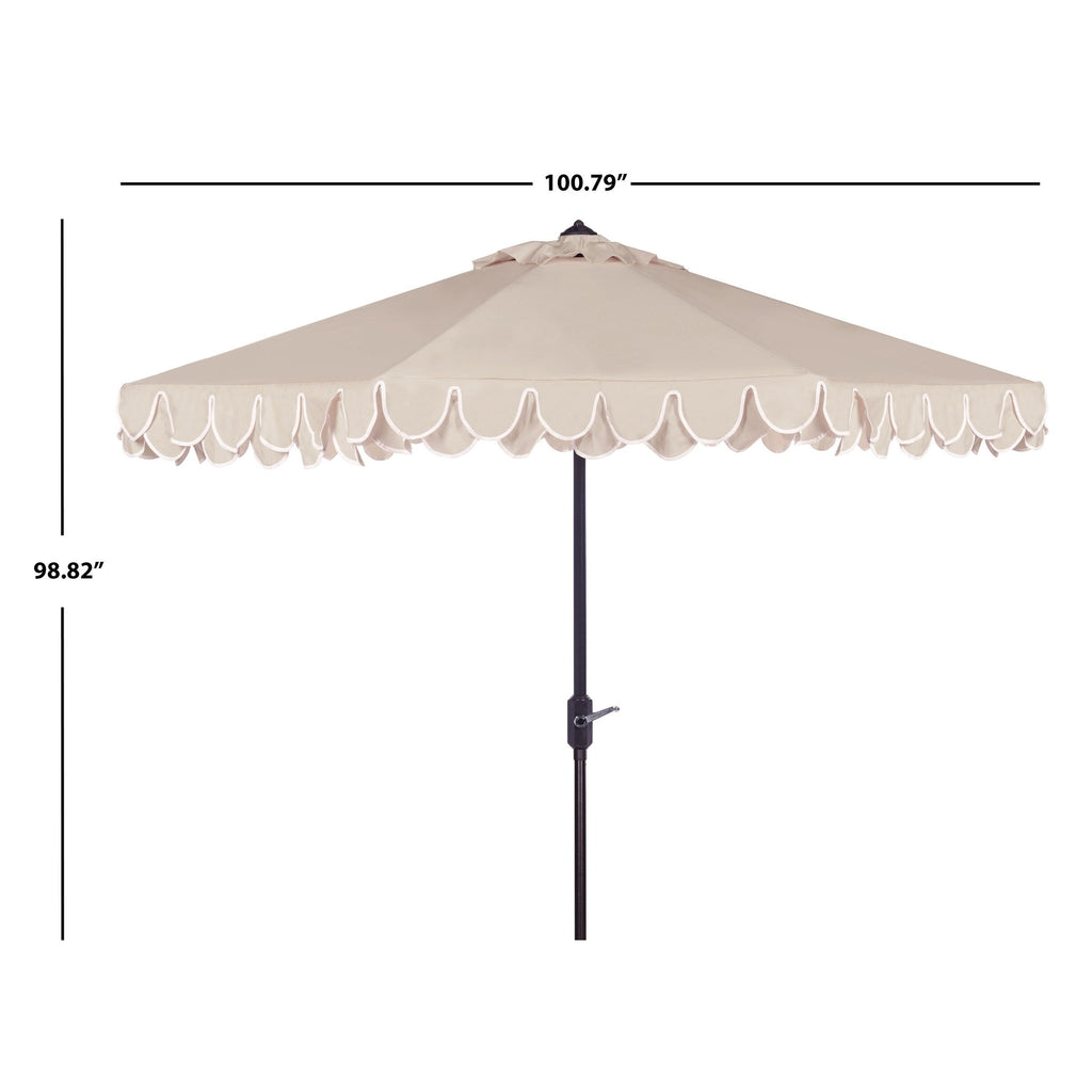SAFAVIEH Gebbine Elegante ombrello da 9 piedi