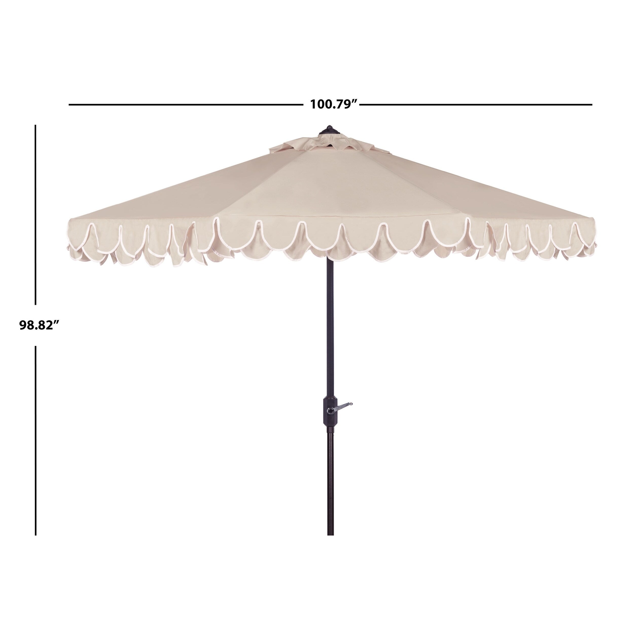 SAFAVIEH Gebbine Elegante ombrello da 9 piedi