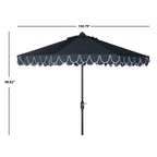 SAFAVIEH Gebbine Elegante ombrello da 9 piedi