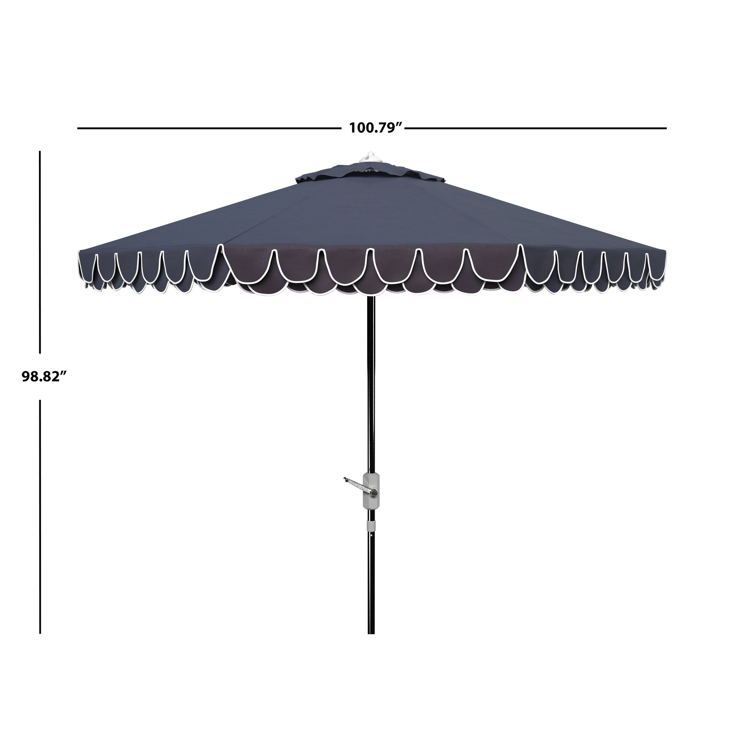 SAFAVIEH Gebbine Elegante ombrello da 9 piedi