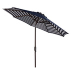 Ombrellone da esterno a manovella SAFAVIEH Hadire Inside Out Striped da 9 piedi